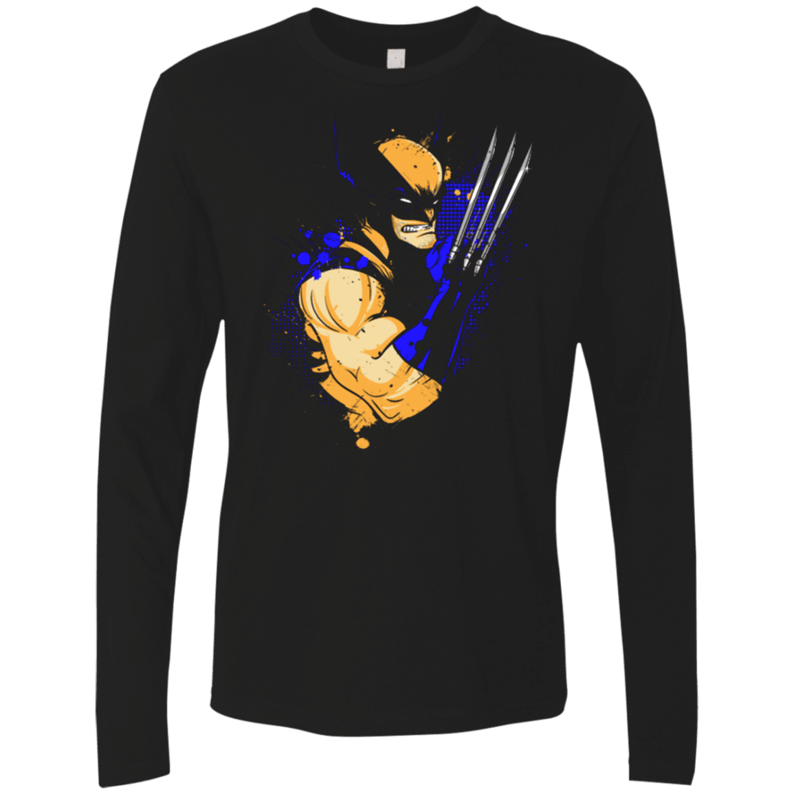 T-Shirts Black / Small Adamantium Men's Premium Long Sleeve