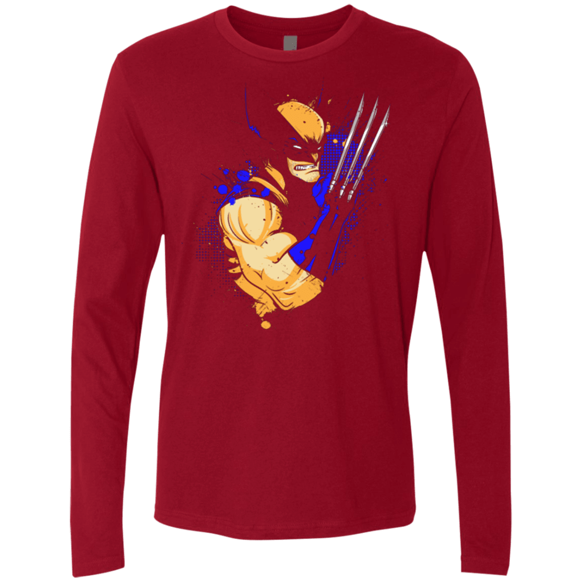 T-Shirts Cardinal / Small Adamantium Men's Premium Long Sleeve