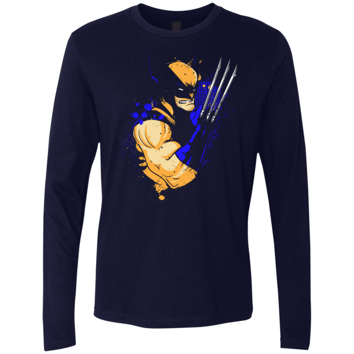 T-Shirts Midnight Navy / Small Adamantium Men's Premium Long Sleeve