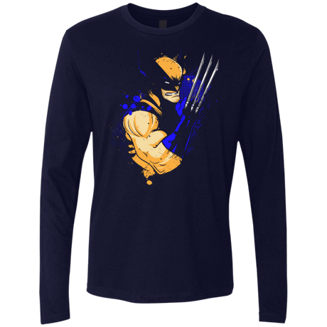 T-Shirts Midnight Navy / Small Adamantium Men's Premium Long Sleeve