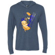 T-Shirts Indigo / X-Small Adamantium Triblend Long Sleeve Hoodie Tee