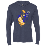T-Shirts Vintage Navy / X-Small Adamantium Triblend Long Sleeve Hoodie Tee