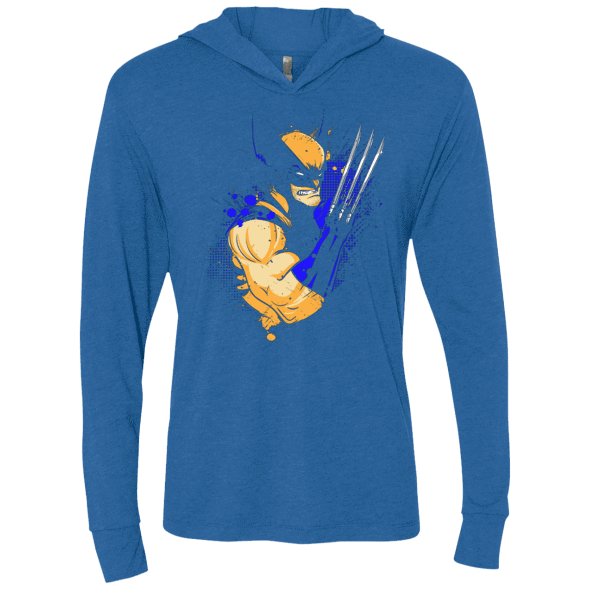 T-Shirts Vintage Royal / X-Small Adamantium Triblend Long Sleeve Hoodie Tee