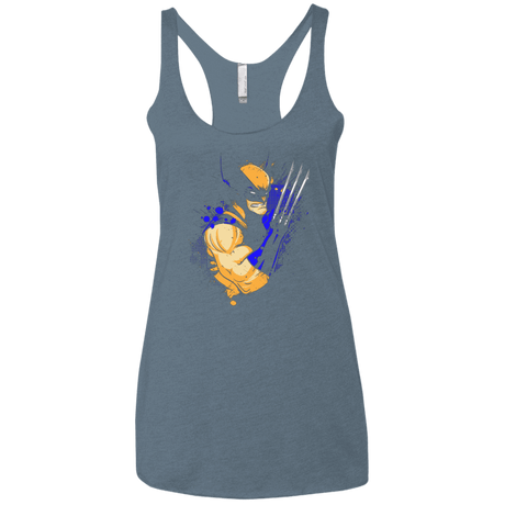 T-Shirts Indigo / X-Small Adamantium Women's Triblend Racerback Tank