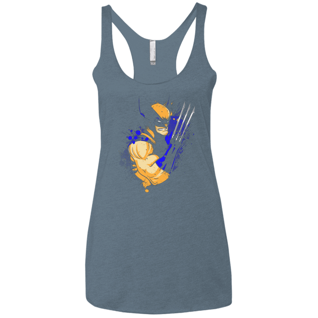 T-Shirts Indigo / X-Small Adamantium Women's Triblend Racerback Tank