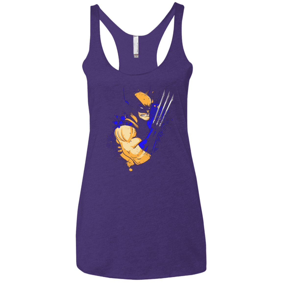 T-Shirts Purple / X-Small Adamantium Women's Triblend Racerback Tank