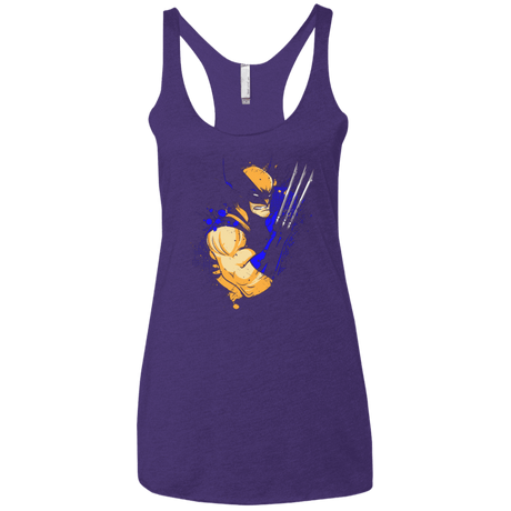 T-Shirts Purple / X-Small Adamantium Women's Triblend Racerback Tank