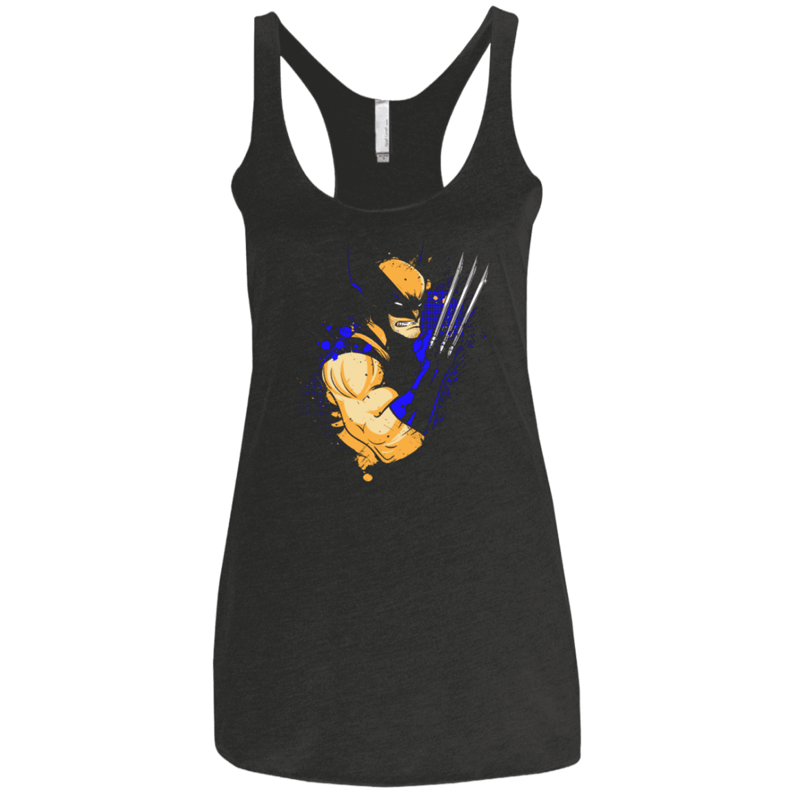T-Shirts Vintage Black / X-Small Adamantium Women's Triblend Racerback Tank