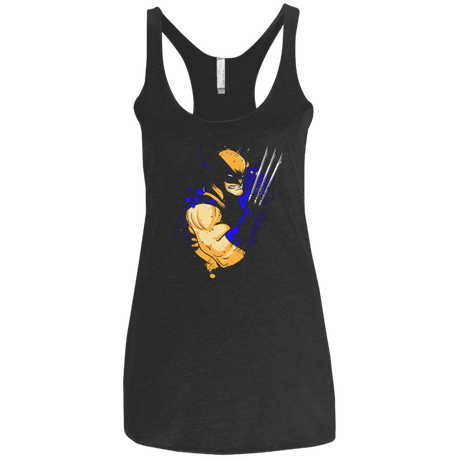 T-Shirts Vintage Black / X-Small Adamantium Women's Triblend Racerback Tank