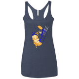 T-Shirts Vintage Navy / X-Small Adamantium Women's Triblend Racerback Tank