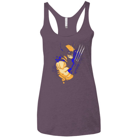 T-Shirts Vintage Purple / X-Small Adamantium Women's Triblend Racerback Tank