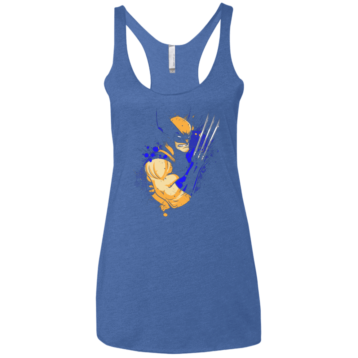 T-Shirts Vintage Royal / X-Small Adamantium Women's Triblend Racerback Tank