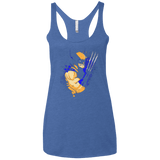 T-Shirts Vintage Royal / X-Small Adamantium Women's Triblend Racerback Tank