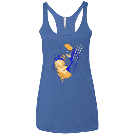 T-Shirts Vintage Royal / X-Small Adamantium Women's Triblend Racerback Tank