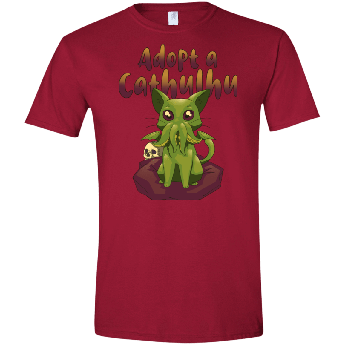 T-Shirts Cardinal Red / S Adopt A Cathulhu Men's Semi-Fitted Softstyle