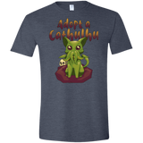 T-Shirts Heather Navy / S Adopt A Cathulhu Men's Semi-Fitted Softstyle