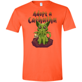 T-Shirts Orange / S Adopt A Cathulhu Men's Semi-Fitted Softstyle