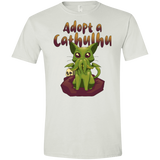 T-Shirts White / X-Small Adopt A Cathulhu Men's Semi-Fitted Softstyle