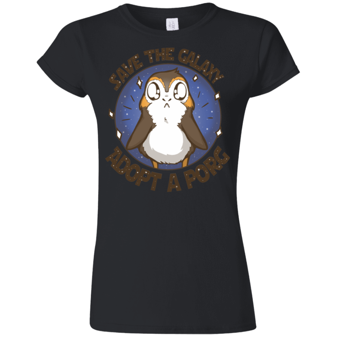 T-Shirts Black / S Adopt A Porg Junior Slimmer-Fit T-Shirt