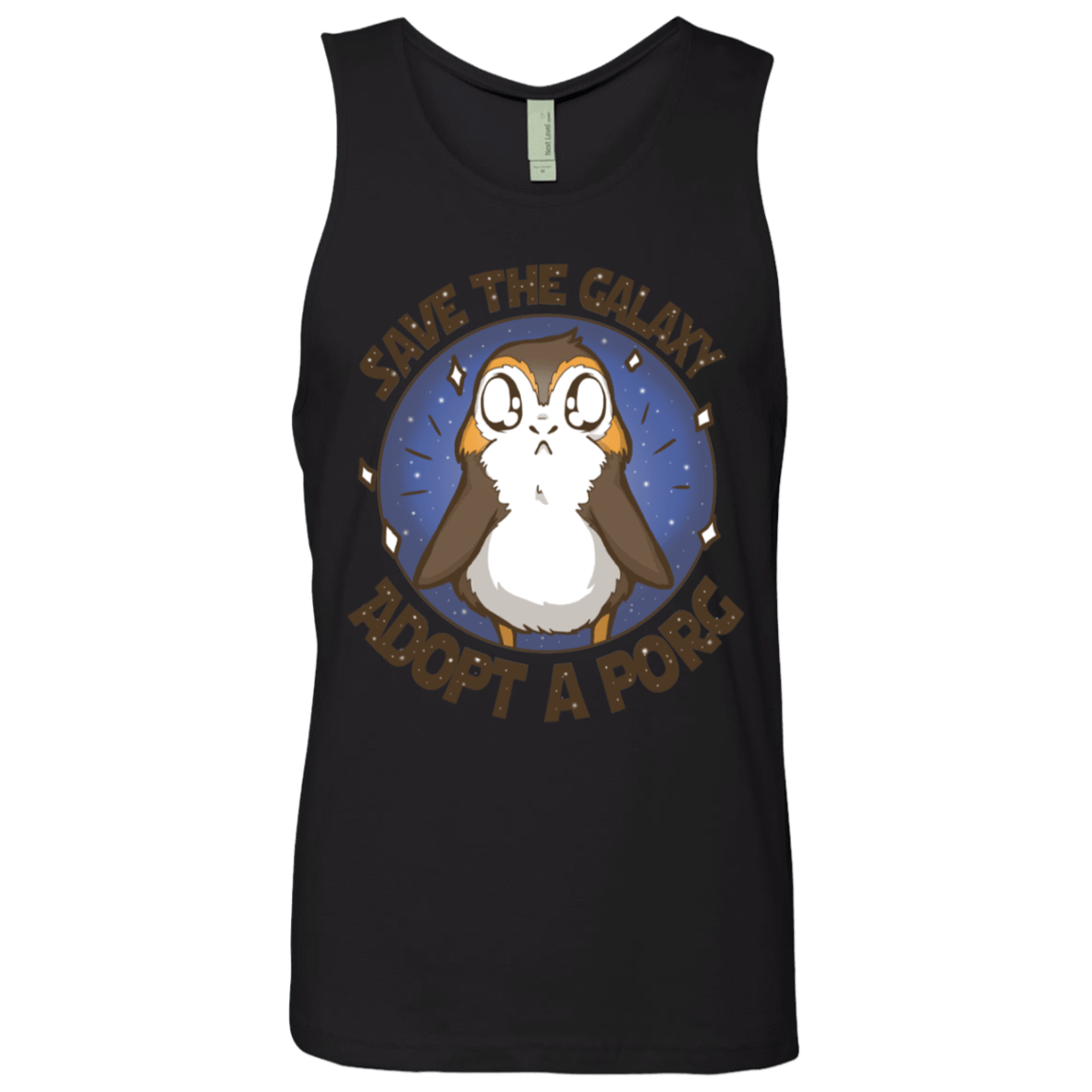 T-Shirts Black / S Adopt A Porg Men's Premium Tank Top