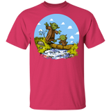 T-Shirts Heliconia / S Adult Yoda Calvin Circle T-Shirt