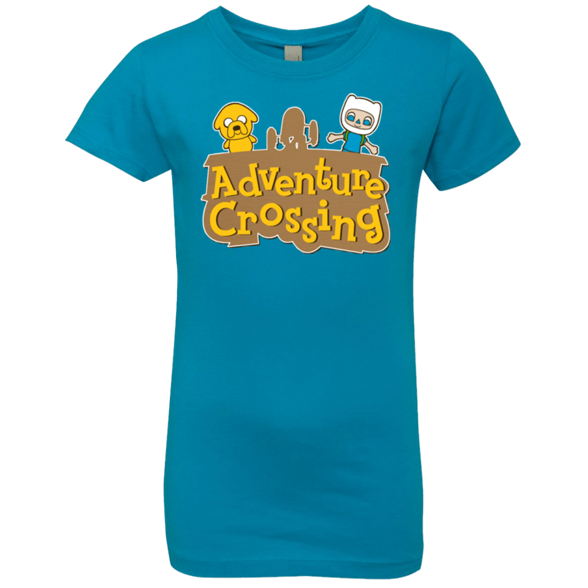 T-Shirts Turquoise / YXS Adventure Crossing Girls Premium T-Shirt