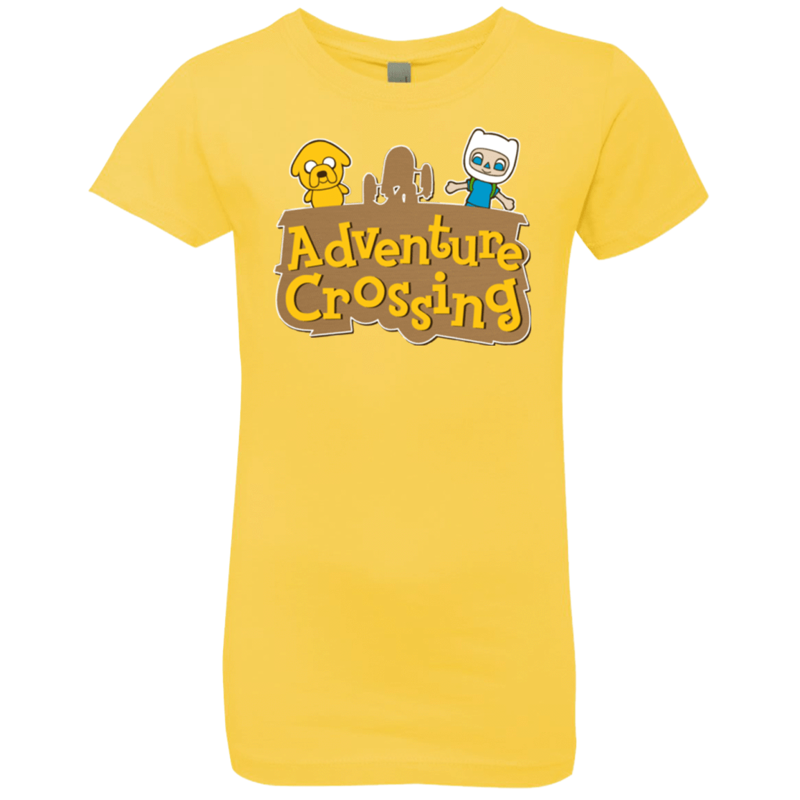 T-Shirts Vibrant Yellow / YXS Adventure Crossing Girls Premium T-Shirt