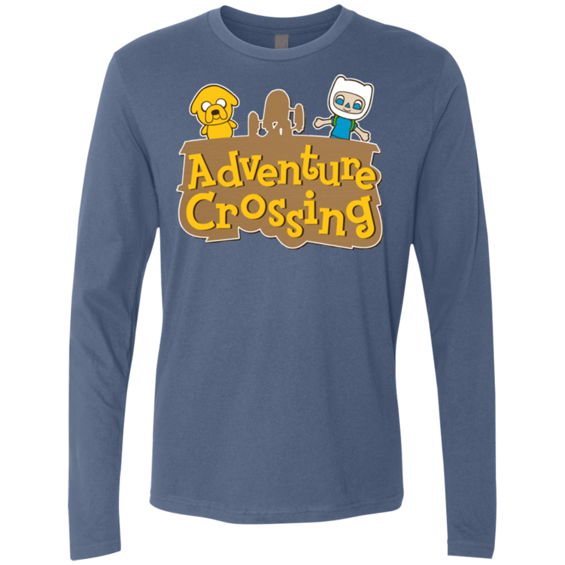 T-Shirts Indigo / Small Adventure Crossing Men's Premium Long Sleeve