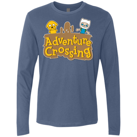 T-Shirts Indigo / Small Adventure Crossing Men's Premium Long Sleeve