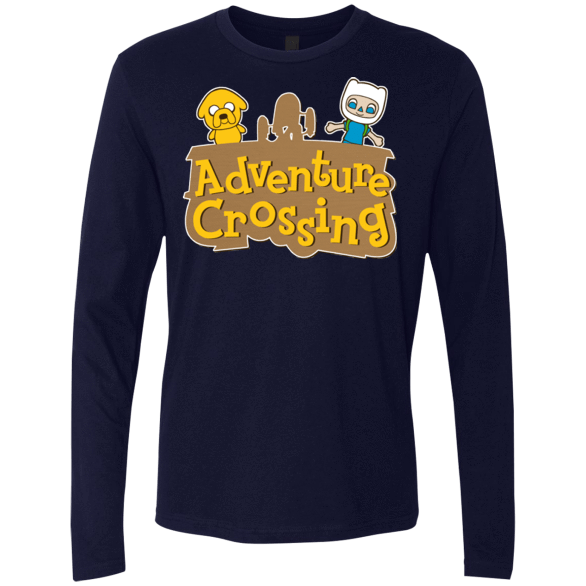 T-Shirts Midnight Navy / Small Adventure Crossing Men's Premium Long Sleeve