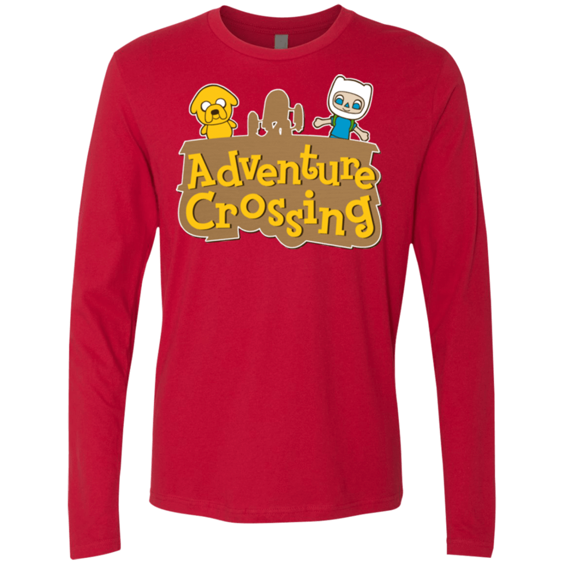 T-Shirts Red / Small Adventure Crossing Men's Premium Long Sleeve