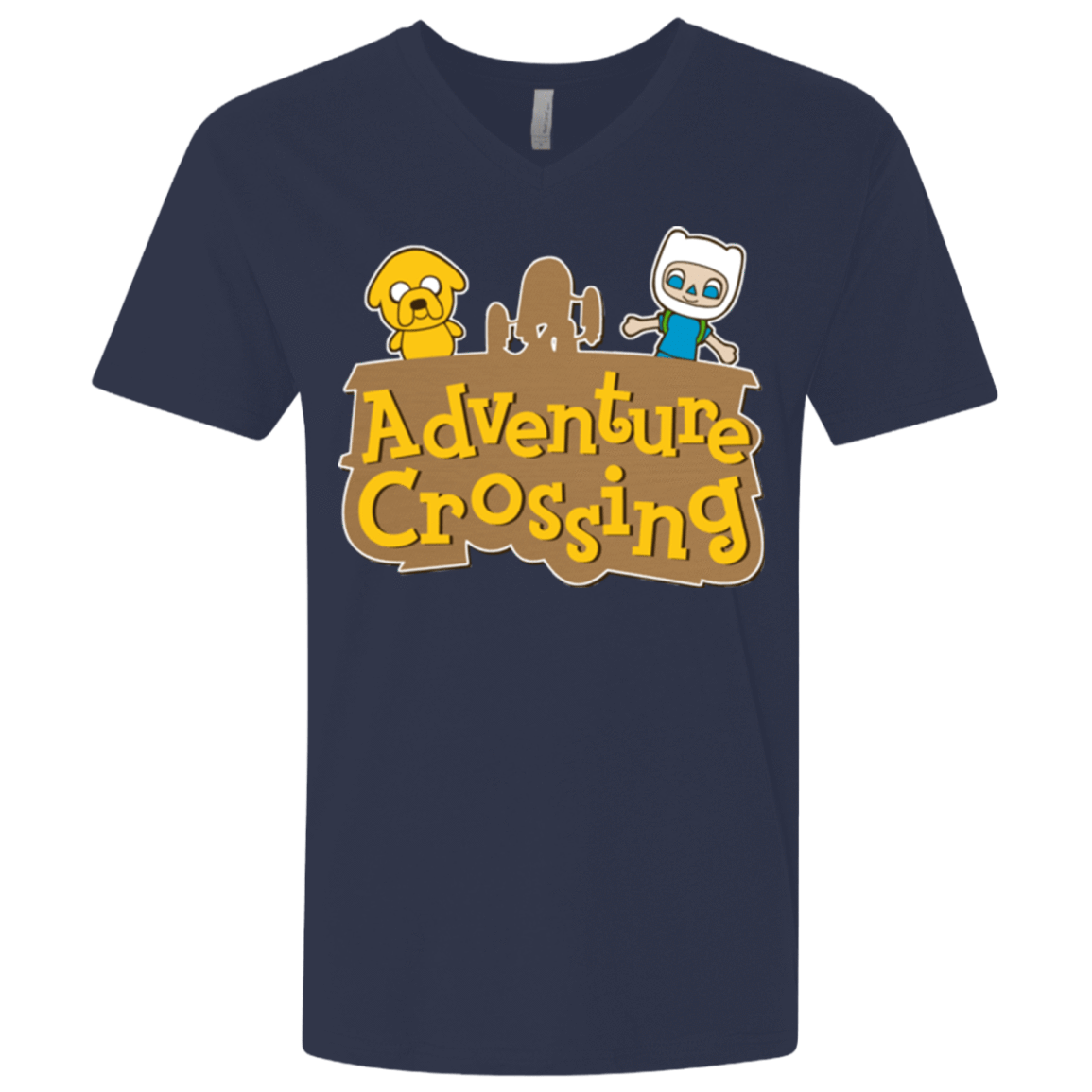 T-Shirts Midnight Navy / X-Small Adventure Crossing Men's Premium V-Neck