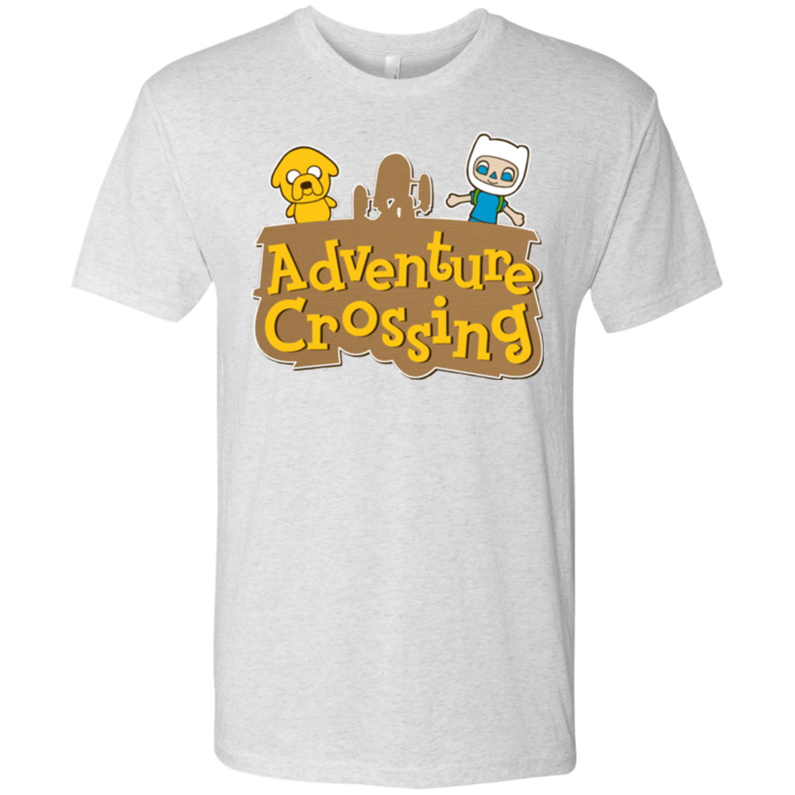 T-Shirts Heather White / Small Adventure Crossing Men's Triblend T-Shirt