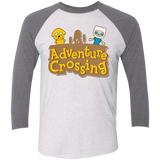 T-Shirts Heather White/Premium Heather / X-Small Adventure Crossing Triblend 3/4 Sleeve