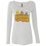 T-Shirts Heather White / Small Adventure Crossing Women's Triblend Long Sleeve Shirt