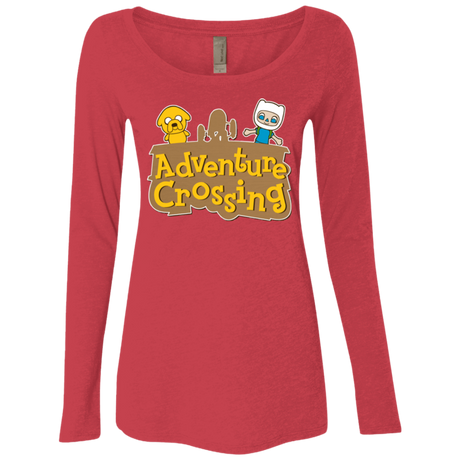 T-Shirts Vintage Red / Small Adventure Crossing Women's Triblend Long Sleeve Shirt