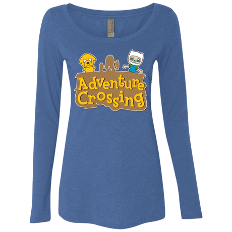 T-Shirts Vintage Royal / Small Adventure Crossing Women's Triblend Long Sleeve Shirt