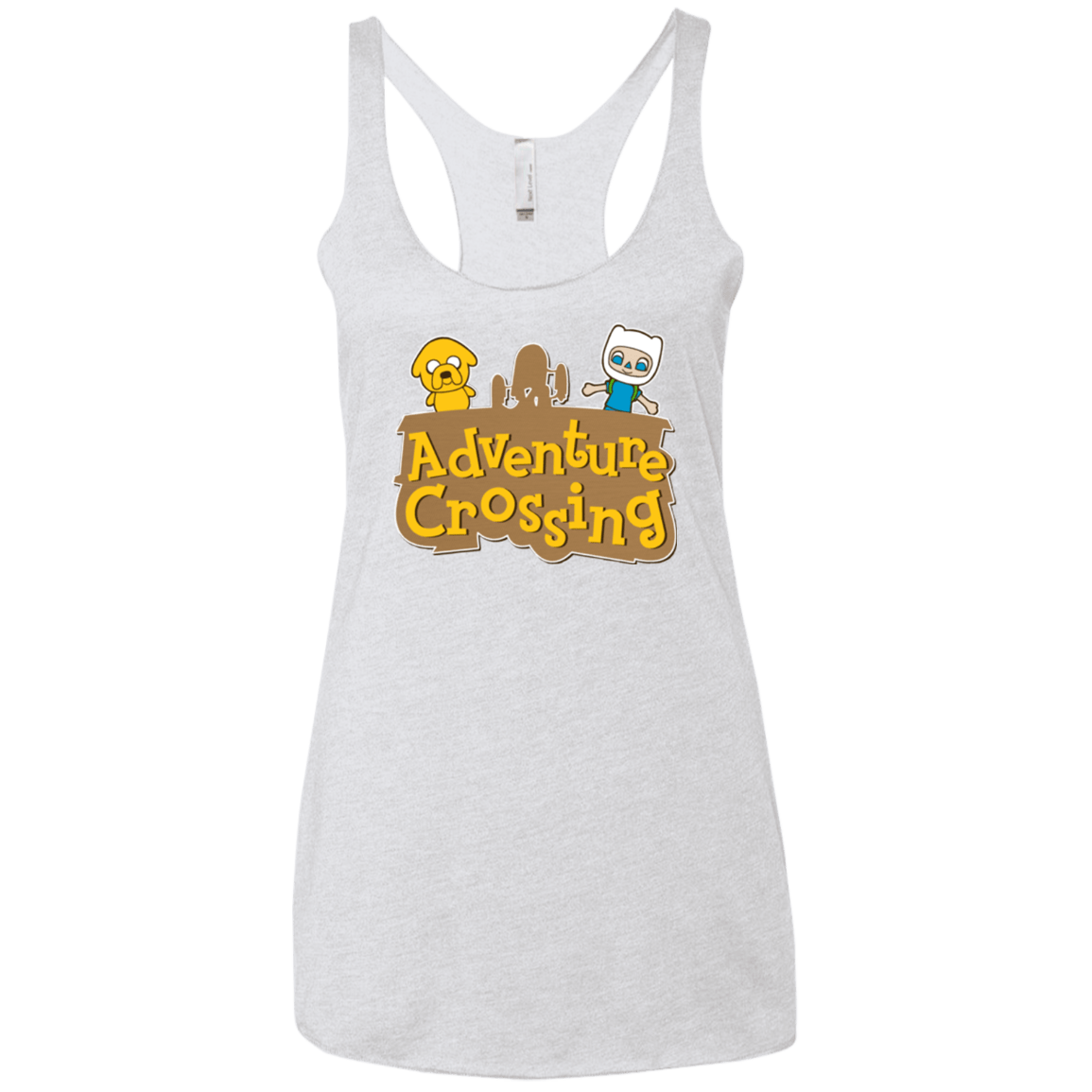 T-Shirts Heather White / X-Small Adventure Crossing Women's Triblend Racerback Tank