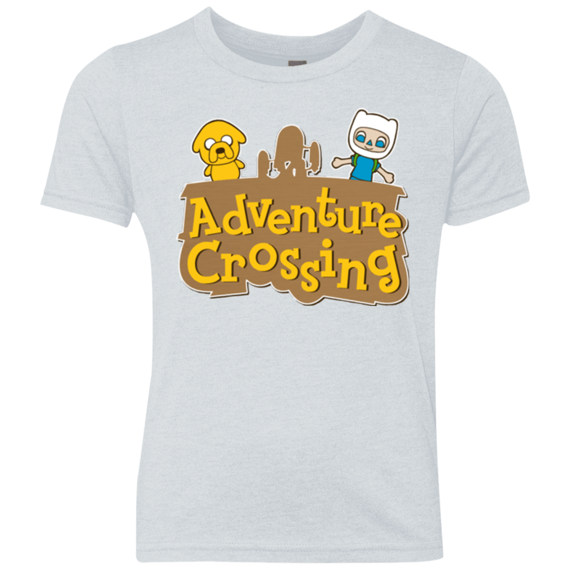 T-Shirts Heather White / YXS Adventure Crossing Youth Triblend T-Shirt