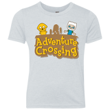 T-Shirts Heather White / YXS Adventure Crossing Youth Triblend T-Shirt