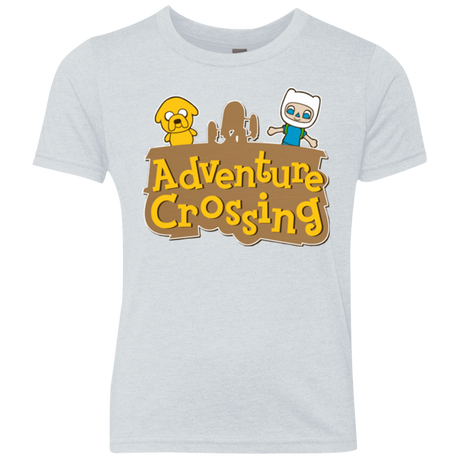 T-Shirts Heather White / YXS Adventure Crossing Youth Triblend T-Shirt