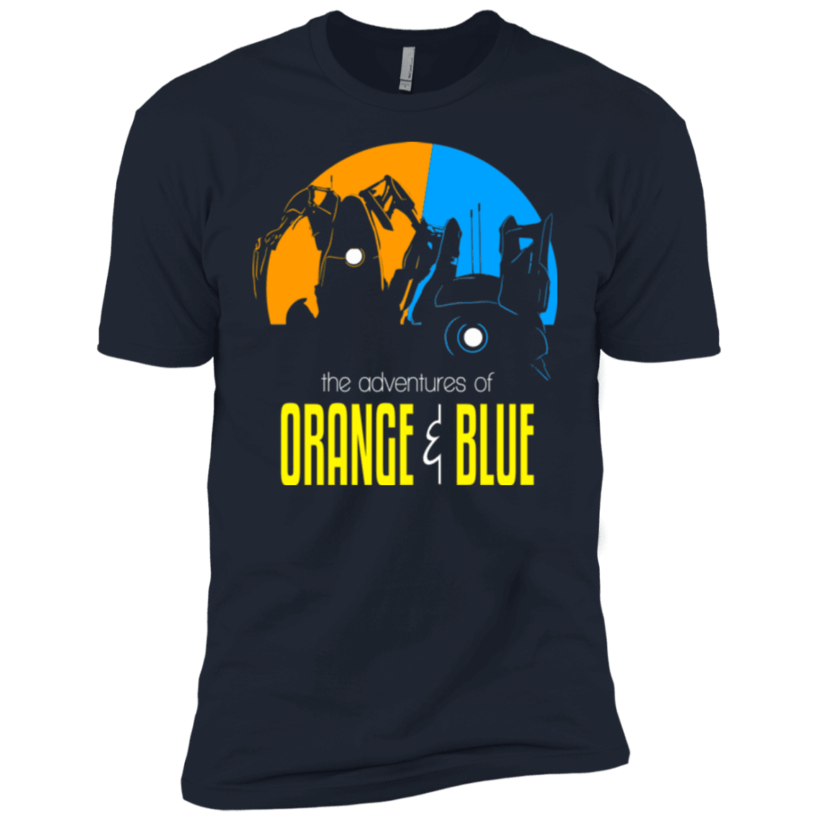 T-Shirts Midnight Navy / YXS Adventure Orange and Blue Boys Premium T-Shirt