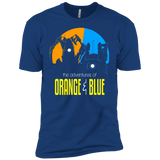 T-Shirts Royal / YXS Adventure Orange and Blue Boys Premium T-Shirt