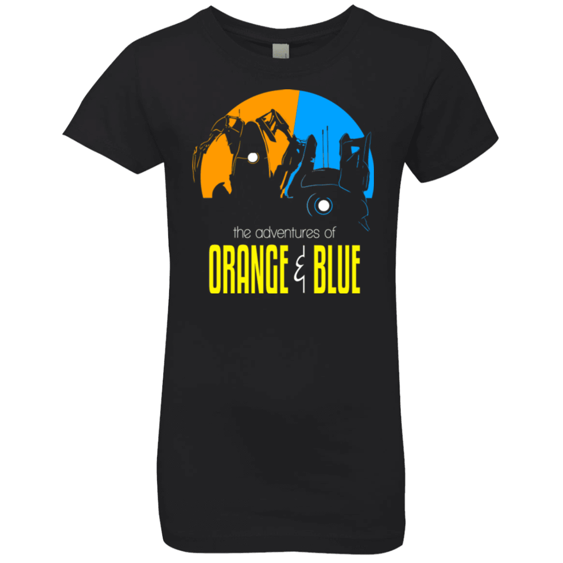 T-Shirts Black / YXS Adventure Orange and Blue Girls Premium T-Shirt