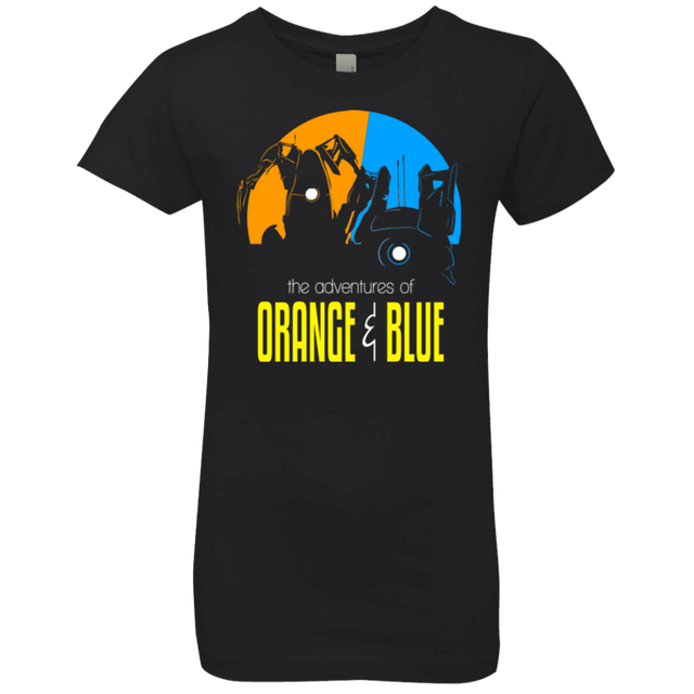 T-Shirts Black / YXS Adventure Orange and Blue Girls Premium T-Shirt