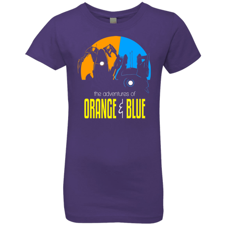 T-Shirts Purple Rush / YXS Adventure Orange and Blue Girls Premium T-Shirt