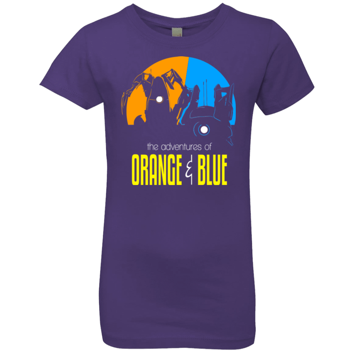 T-Shirts Purple Rush / YXS Adventure Orange and Blue Girls Premium T-Shirt