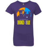 T-Shirts Purple Rush / YXS Adventure Orange and Blue Girls Premium T-Shirt