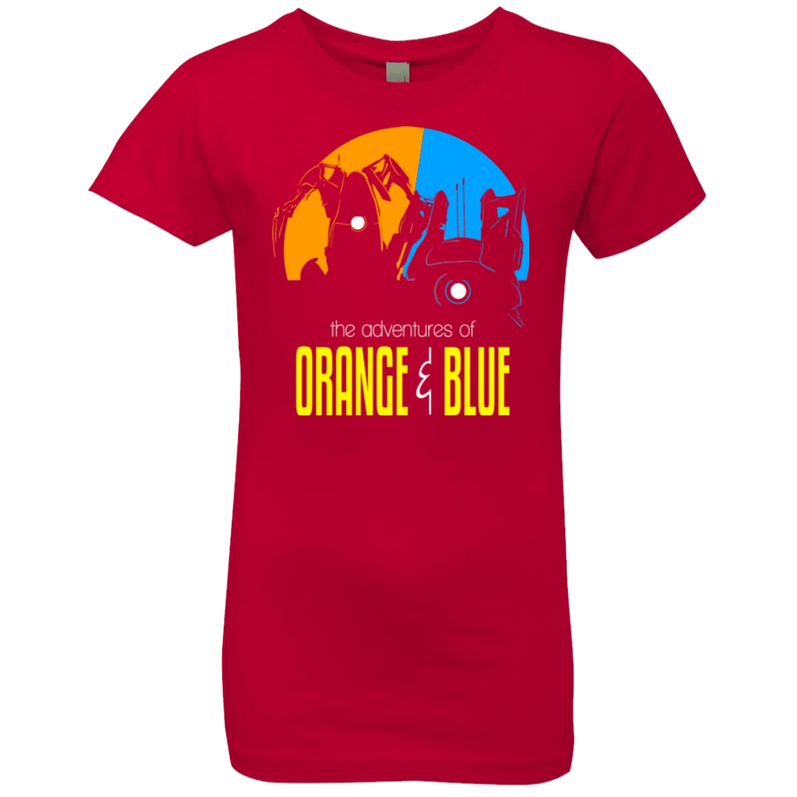 T-Shirts Red / YXS Adventure Orange and Blue Girls Premium T-Shirt