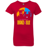 T-Shirts Red / YXS Adventure Orange and Blue Girls Premium T-Shirt